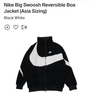 Nike Big Swoosh Reversible Boa Jacket